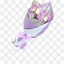 紫色鲜花花束