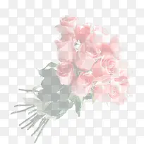 粉色玫瑰花束背景