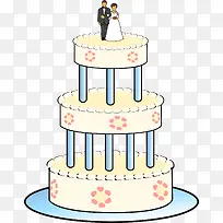 三层婚礼蛋糕