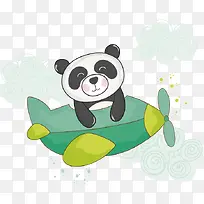 卡通熊猫素材