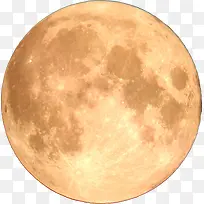 巨大的土黄色月球