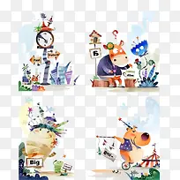 卡通插画素材