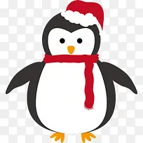 冬日卡通圣诞节企鹅