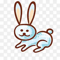 儿童画兔子