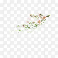 手绘桃花