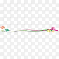 手绘粉色花朵装饰边框