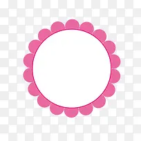 粉色小花装饰素材