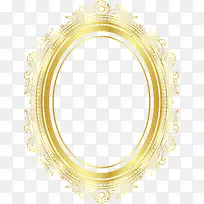 金色花纹框