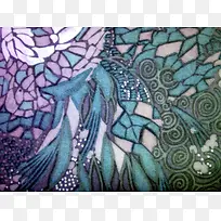 抽象叶子底纹