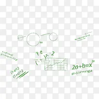 绿色 线条 手绘