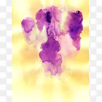 水彩墨迹纸张背景