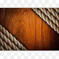 木板上的绳子