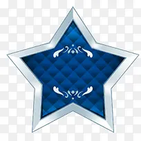 蓝色五角星素材