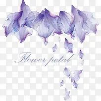 创意元素紫色花卉纹理