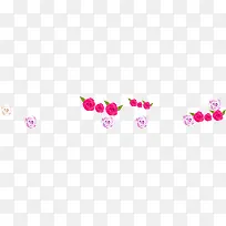 粉色卡通花朵节日装饰