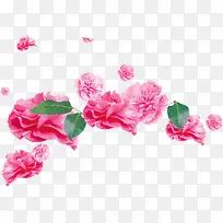 文艺清新粉色花朵装饰