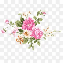 水彩花