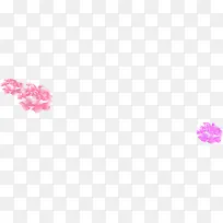 粉色淡雅花朵美景装饰