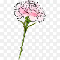 粉色温馨节日花朵母亲节水彩