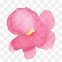 春季粉色水彩文艺花朵