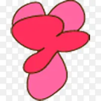 粉色卡通设计花朵