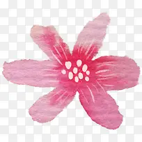 粉色个性花蕊花朵设计