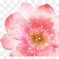 手绘浪漫粉色花朵