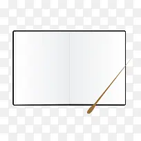 白色笔记本子样式