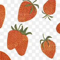 草莓插画图案艺术