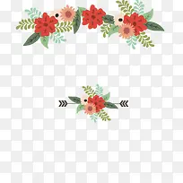 矢量手绘花环