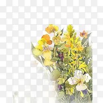 一束手绘花