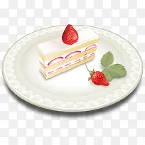手绘草莓奶油蛋糕