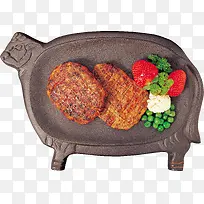 烤肉和草莓