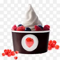 草莓蓝莓冰淇淋
