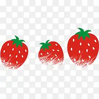 手绘水果草莓摄影