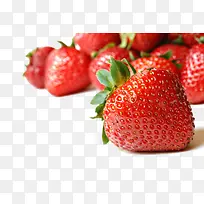新鲜散布草莓
