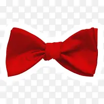 红色蝴蝶结领带素材