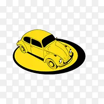 黄色小汽车