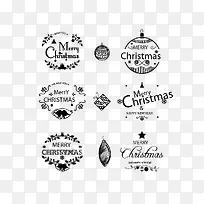 圣诞节装饰字体