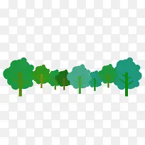 绿色树林装饰图案