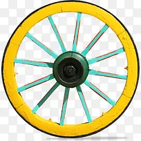 黄色车轮