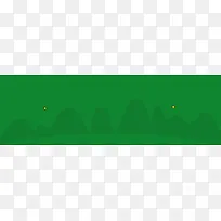 绿色扁平风格树林banner模板