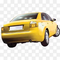 黄色轿车