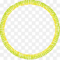 黄色圆圈矢量图