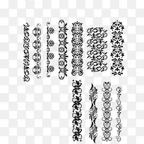矢量简约花纹