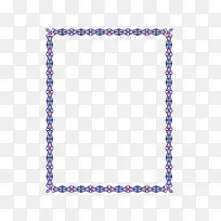 紫色矢量边框