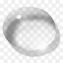圆形透明水滴png素材