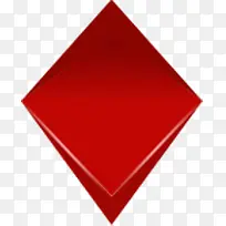 方形菱形创意红色