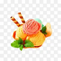 冰淇淋球高清图片