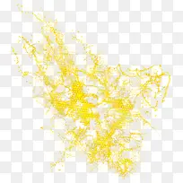 黄色高清水珠水花装饰